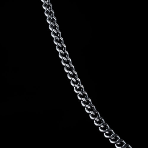 Cuban Chain Ketting Zilver, sfeerbeeld